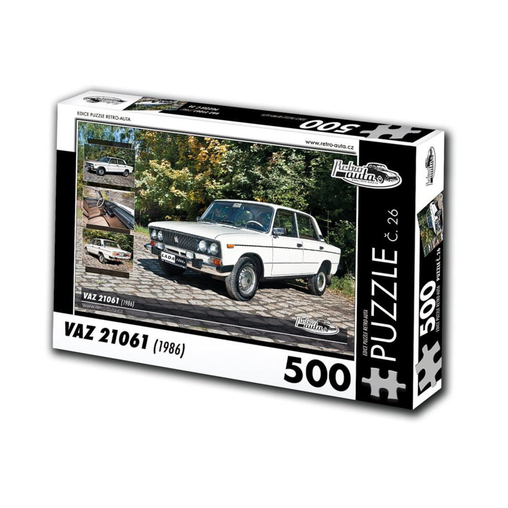 RETRO-AUTA Puzzle č. 26 VAZ 21061 (1986) 500 dílků