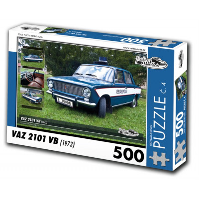 RETRO-AUTA Puzzle č. 4 VAZ 2101 VB (1973) 500 dílků