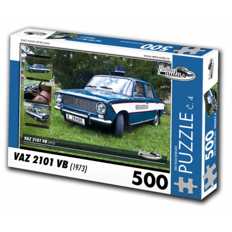 RETRO-AUTA Puzzle č. 4 VAZ 2101 VB (1973) 500 dílků ~ 1