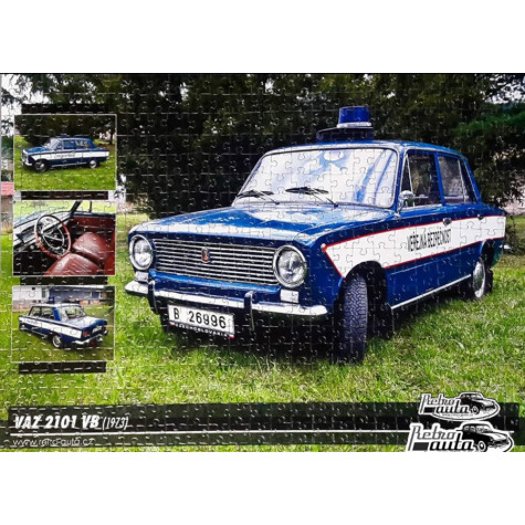 RETRO-AUTA Puzzle č. 4 VAZ 2101 VB (1973) 500 dílků ~ 2
