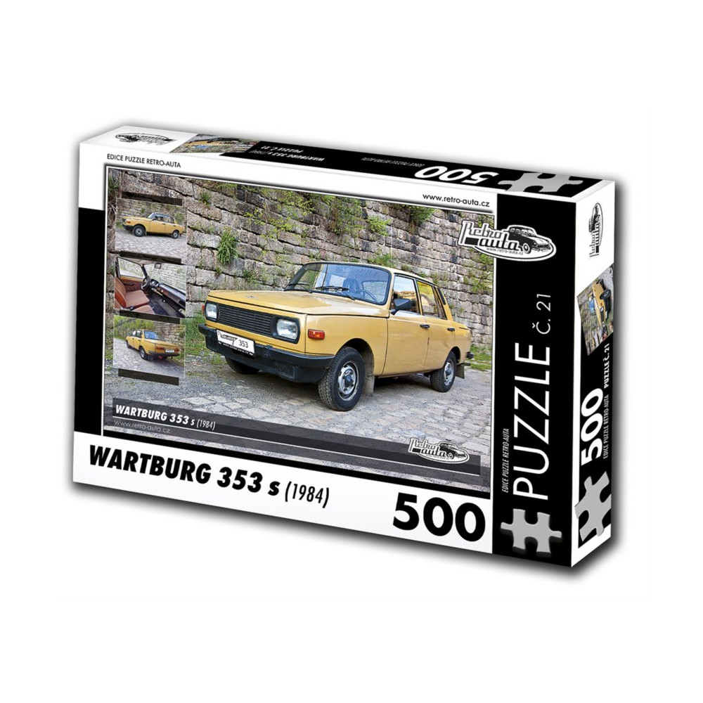 RETRO-AUTA Puzzle č. 21 Wartburg 353 s (1984) 500 dílků