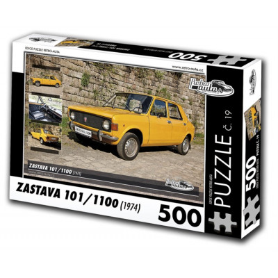 RETRO-AUTA Puzzle č. 19 Zastava 101,1100 (1974) 500 dílků