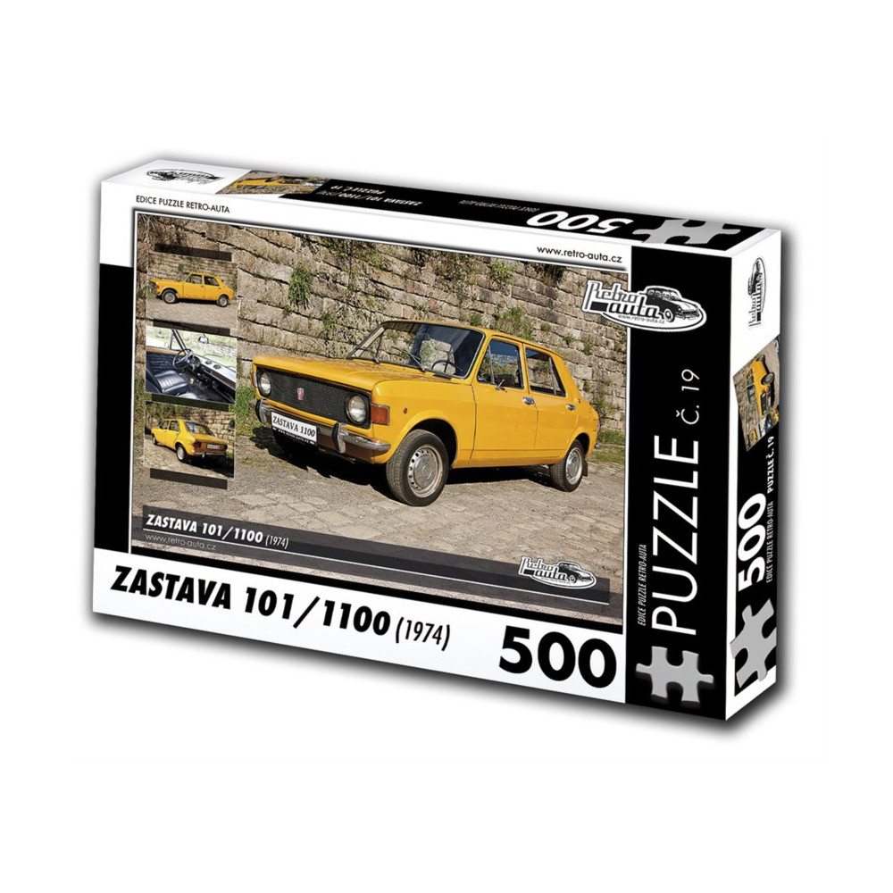 RETRO-AUTA Puzzle č. 19 Zastava 101,1100 (1974) 500 dílků