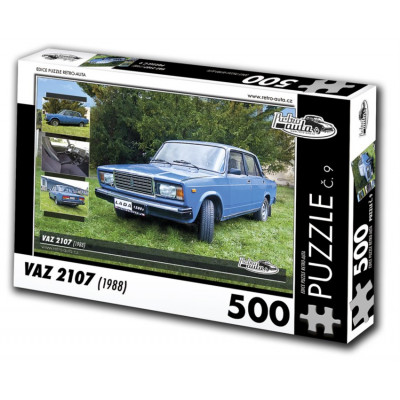 RETRO-AUTA Puzzle č. 9 VAZ 2107 (1988) 500 dílků