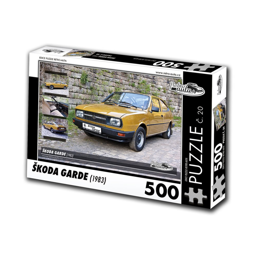 RETRO-AUTA Puzzle č. 20 Škoda Garde (1983) 500 dílků