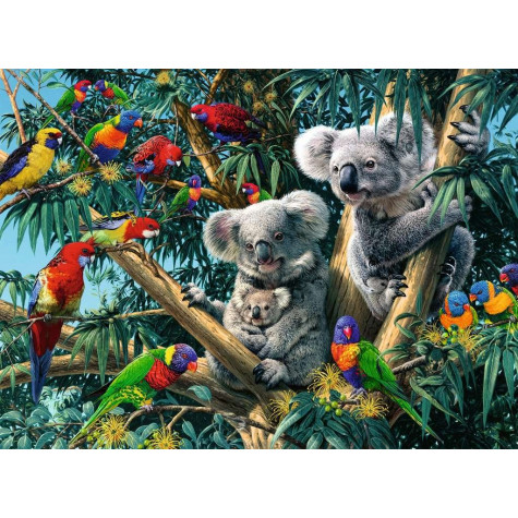 RAVENSBURGER Puzzle Koaly na stromě 500 dílků ~ 2