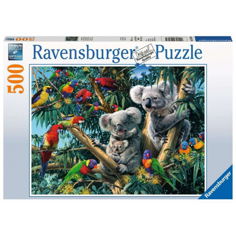 RAVENSBURGER Puzzle Koaly na stromě 500 dílků ~ 1