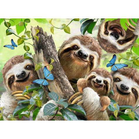 RAVENSBURGER Puzzle Lenochodí selfie 500 dílků ~ 2