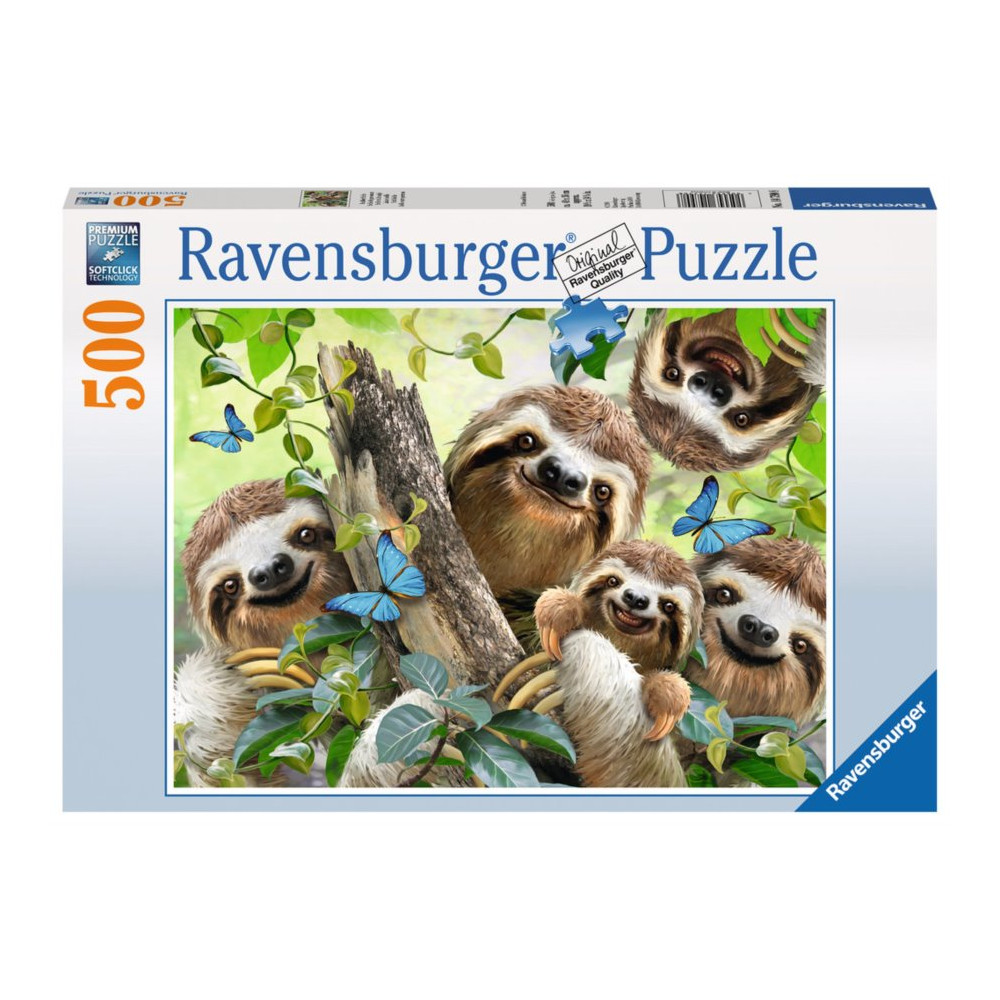 RAVENSBURGER Puzzle Lenochodí selfie 500 dílků