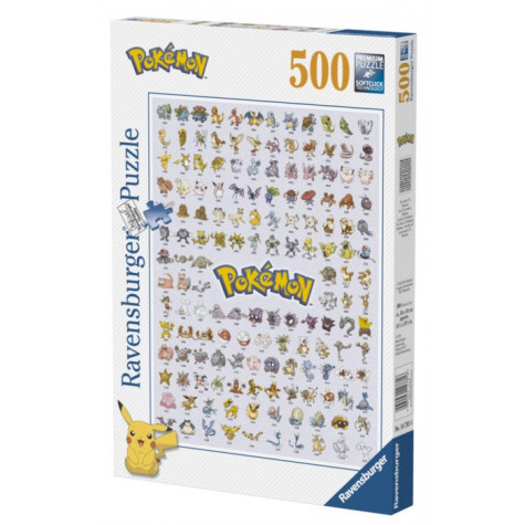 RAVENSBURGER Puzzle Pokémon: Prvních 151 druhů 500 dílků