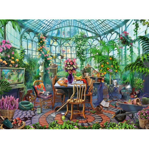 RAVENSBURGER Puzzle Ve skleníku 500 dílků ~ 2