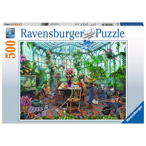 RAVENSBURGER Puzzle Ve skleníku 500 dílků ~ 1