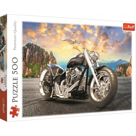 TREFL Puzzle Černá motorka 500 dílků ~ 1