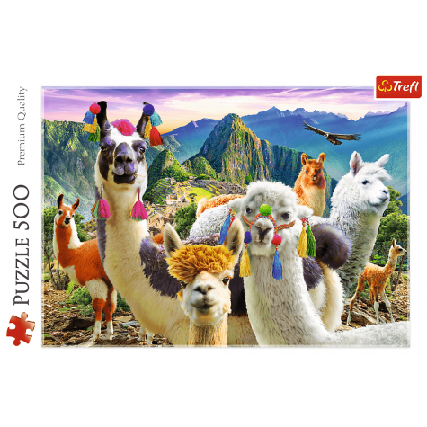 TREFL Puzzle Lamy v horách 500 dílků