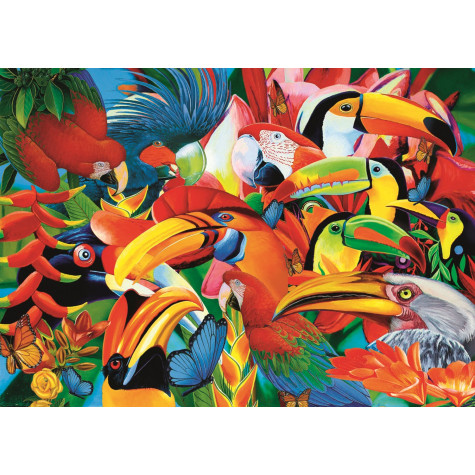TREFL Puzzle Barevní ptáci 500 dílků ~ 2