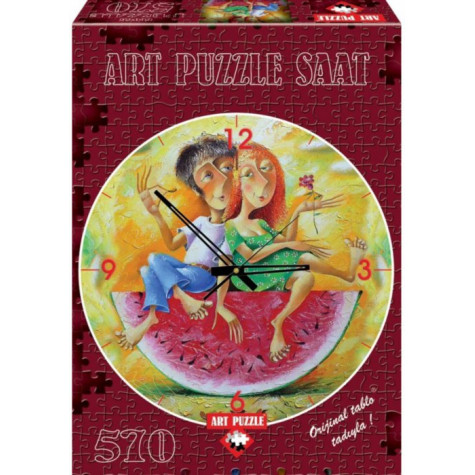 ART PUZZLE Puzzle hodiny Milujeme červenou 570 dílků ~ 1