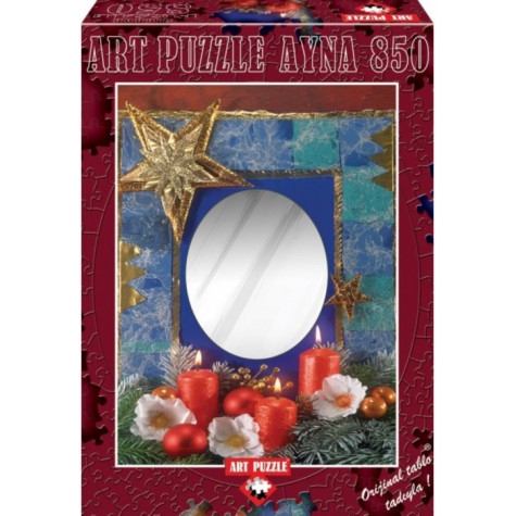 ART PUZZLE Puzzle se zrcadlem Štěstí pod svíčkami 850 dílků