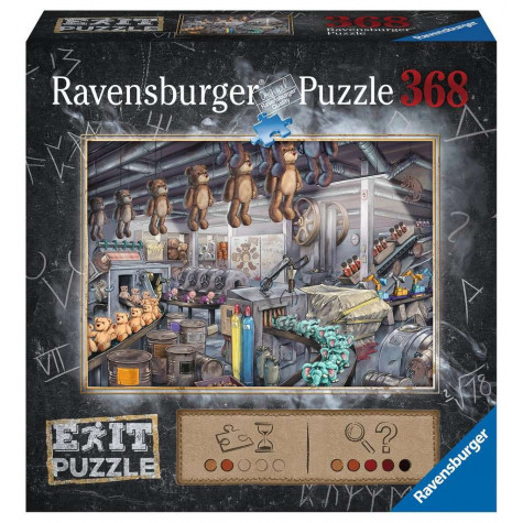 RAVENSBURGER Únikové EXIT puzzle Továrna na hračky 368 dílků