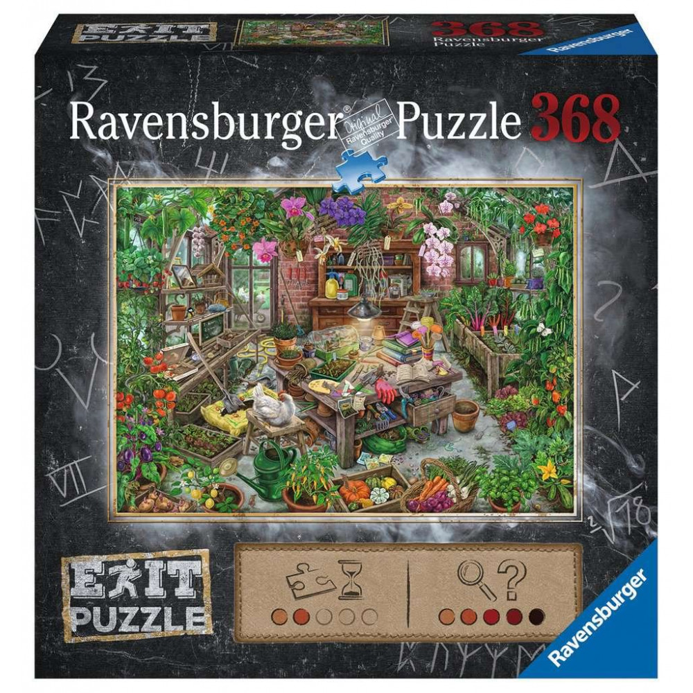 RAVENSBURGER Únikové EXIT puzzle Ve skleníku 368 dílků