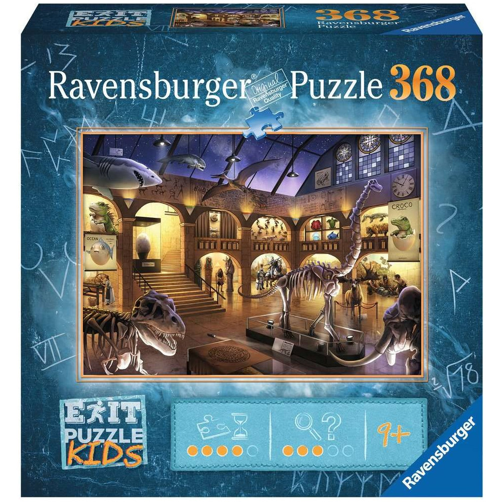 RAVENSBURGER Únikové EXIT puzzle Kids Noc v muzeu 368 dílků