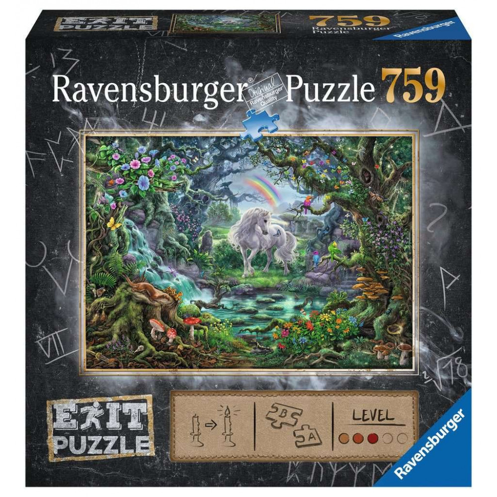 RAVENSBURGER Únikové EXIT puzzle Jednorožec 759 dílků