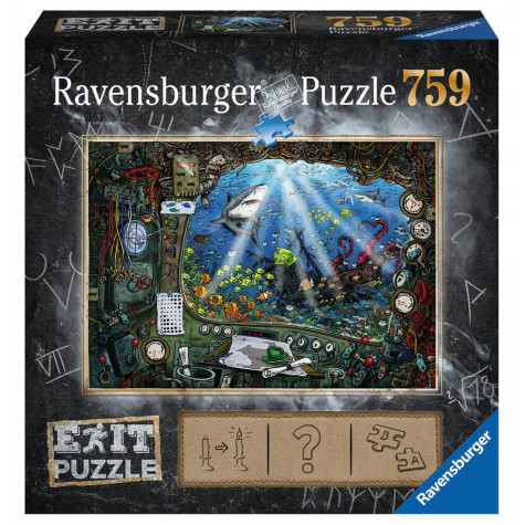 RAVENSBURGER Únikové EXIT puzzle V ponorce 759 dílků