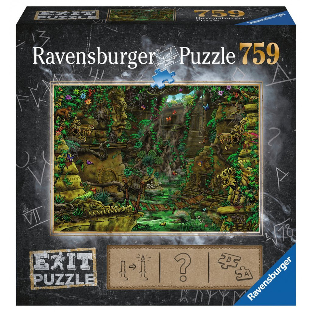 RAVENSBURGER Únikové EXIT puzzle Tajemný chrám 759 dílků