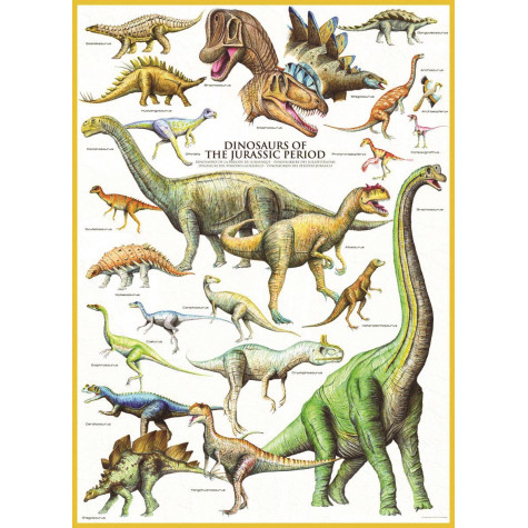 EUROGRAPHICS Puzzle Dinosauři z jurského období 1000 dílků