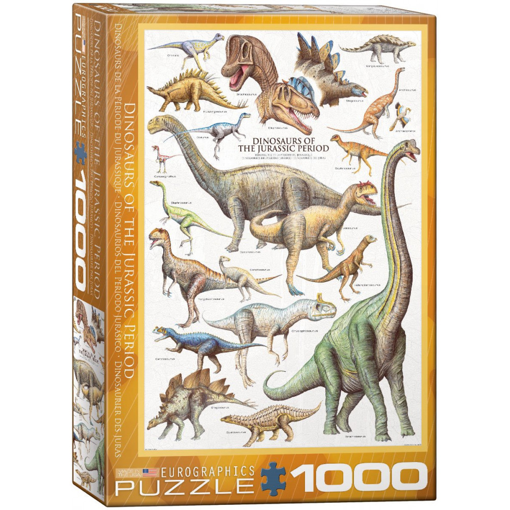EUROGRAPHICS Puzzle Dinosauři z jurského období 1000 dílků