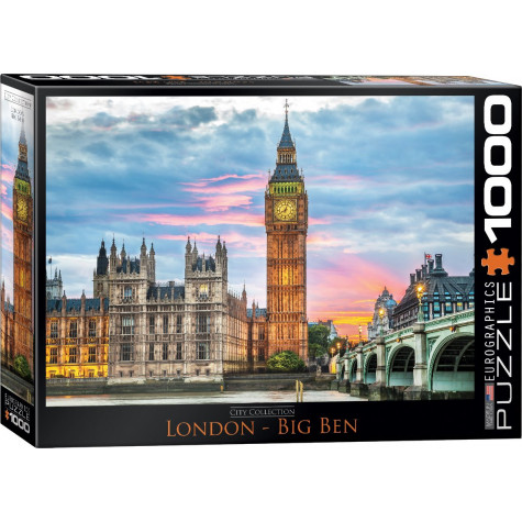 EUROGRAPHICS Puzzle Londýn - Big Ben 1000 dílků ~ 1