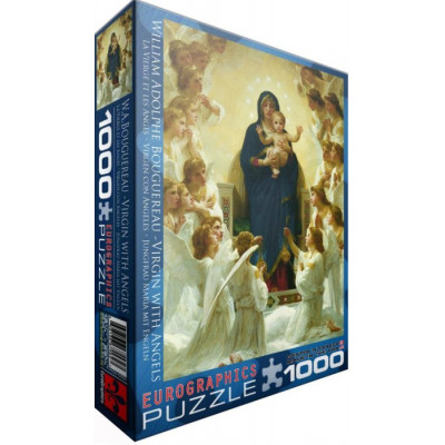EUROGRAPHICS Puzzle Panna Maria s anděly 1000 dílků