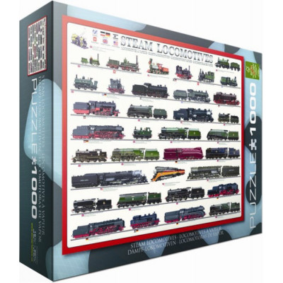 EUROGRAPHICS Puzzle Parní lokomotivy 1000 dílků