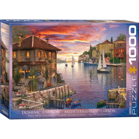 EUROGRAPHICS Puzzle Středomořský přístav 1000 dílků ~ 1