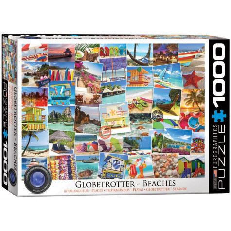EUROGRAPHICS Puzzle Světoběžník - pláže 1000 dílků ~ 1