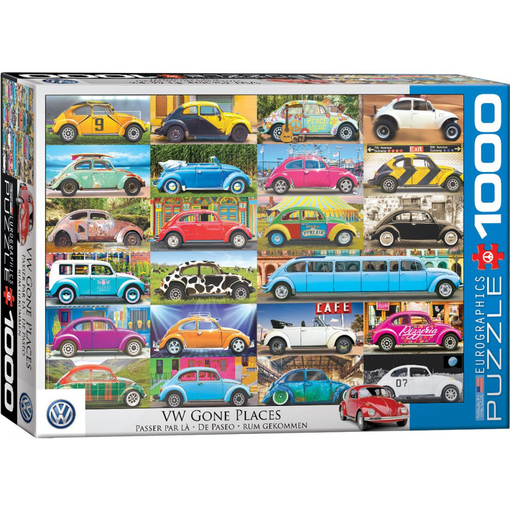 EUROGRAPHICS Puzzle Volkswagen Beetle: Brouk na cestách 1000 dílků