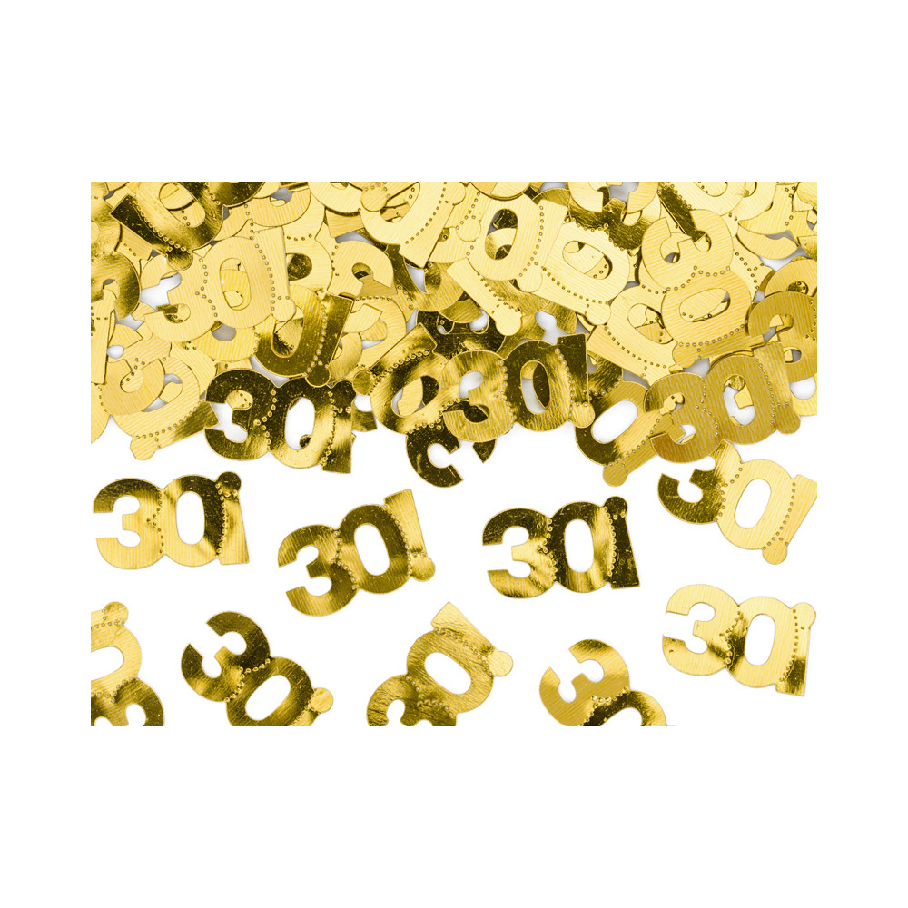 Narozeninové konfety - 30 - zlaté