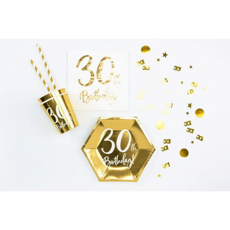 Narozeninové konfety - 30 - zlaté