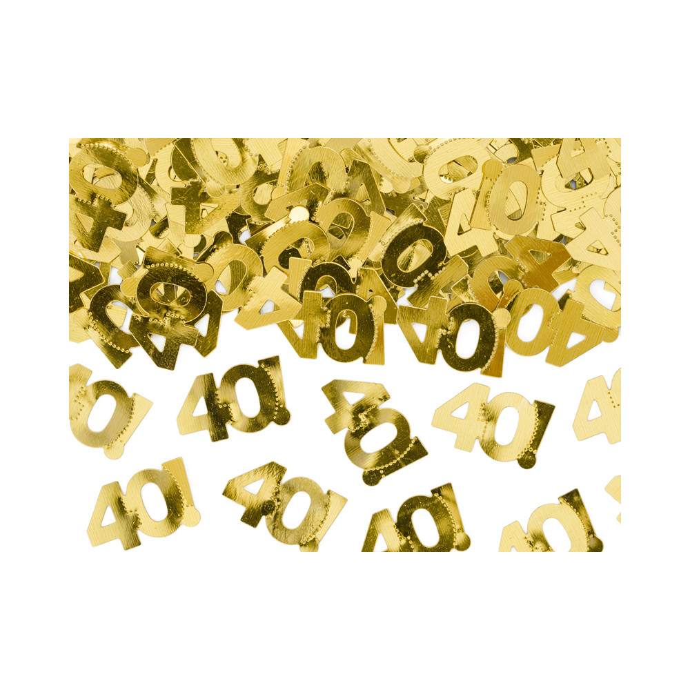 Narozeninové konfety - 40 - zlaté