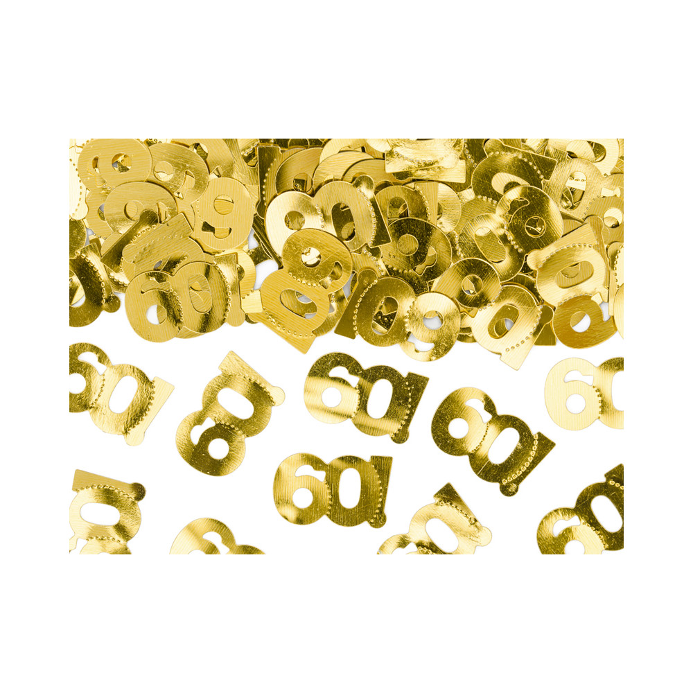 Narozeninové konfety - 60 - zlaté