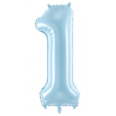 Velký fóliový balónek 86 cm modrý - číslo 1