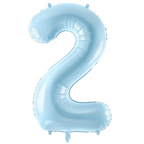 Velký fóliový balónek 86 cm modrý - číslo 2