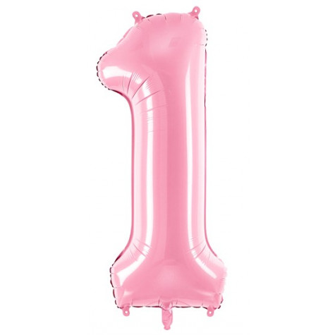 Velký fóliový balónek 86 cm růžový - číslo 1