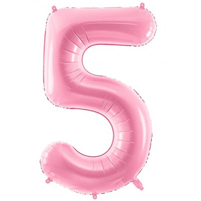 Velký fóliový balónek 86 cm růžový - číslo 5