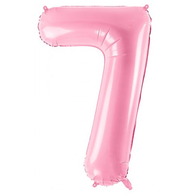 Velký fóliový balónek 86 cm růžový - číslo 7