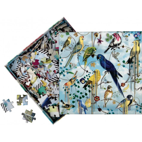GALISON Oboustranné puzzle Christian LaCroix: Ptačí symfonie 250 dílků ~ 2