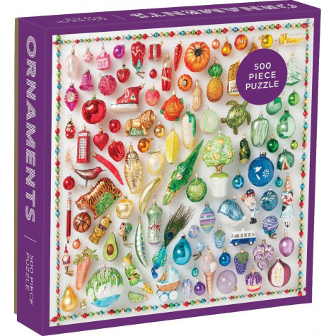 GALISON Čtvercové puzzle Duhové ozdoby 500 dílků ~ 1
