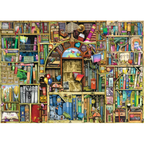 RAVENSBURGER Puzzle Bizarní knihovna 2, 1000 dílků ~ 2