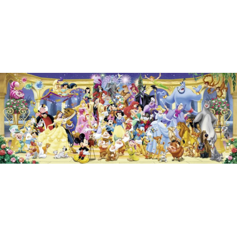 RAVENSBURGER Panoramatické puzzle Disney - Rodinná fotka 1000 dílků ~ 2