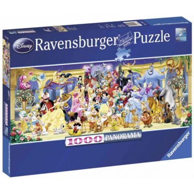 RAVENSBURGER Panoramatické puzzle Disney - Rodinná fotka 1000 dílků