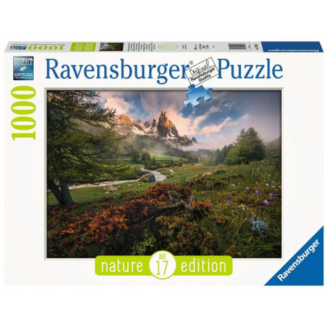 RAVENSBURGER Puzzle Clarée Vallée, Alpy 1000 dílků